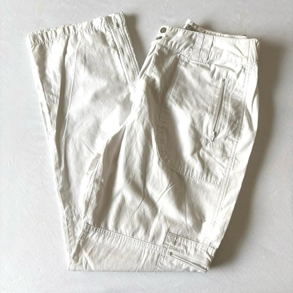 White Casual Utility Pants
